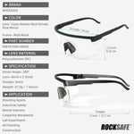 Z87.1 Anti-Fog UV380 Safety Glasses - Clear Lens [5 Pairs+1 Case]