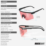 Z87.1 Anti-Fog UV380 Safety Glasses - Red Lens [5 Pairs+1 Case]