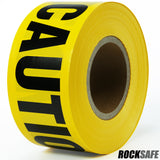 Yellow Caution Barricade Tape : 3 inch x 1000 feet