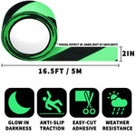 Anti-Slip Glow-in-Dark Traction Tape 2 in x 16.5 ft