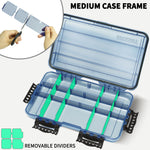 Waterproof Anti UV Storage Tool Box (Gray 14.1''x9''x2.2'')