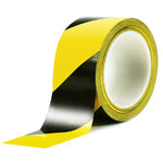 Black&Yellow Hazard Warning Floor Marking Tape, 2 in x 110 feet