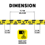 Anti-Slip Black & Yellow Traction Tape CAUTION Print, 2 in x 16.5 ft