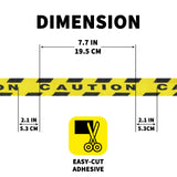 Anti-Slip Black & Yellow Traction Tape CAUTION Print, 2 in x 16.5 ft