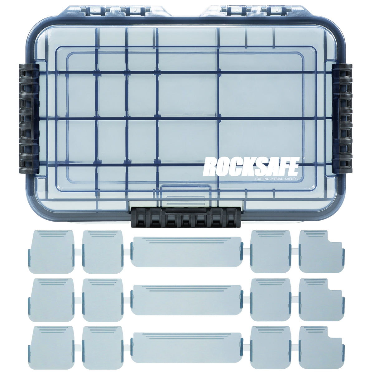 Waterproof Anti UV Storage Tool Box (Gray 10.8''x7.2''x1.9