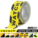 Anti-Slip Traction Tape WATCH YOUR STEP Print (2in x 16.5ft)