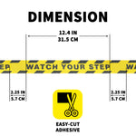 Anti-Slip Traction Tape WATCH YOUR STEP Print (2in x 16.5ft)