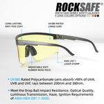 Z87.1 Anti-Fog UV380 Safety Glasses - Clear Lens [5 Pairs+1 Case]